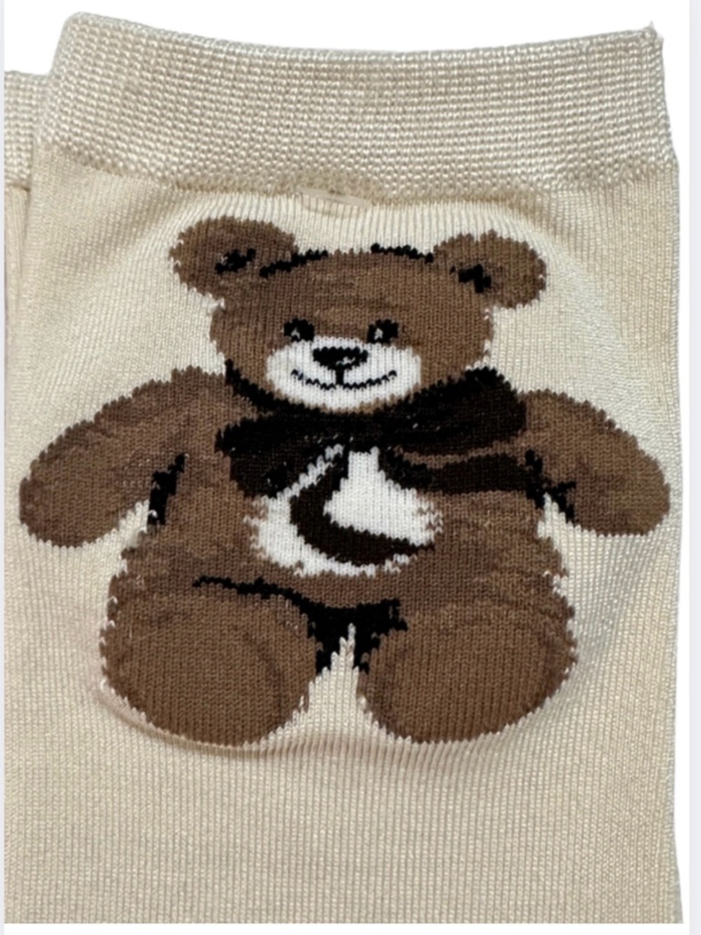 AMERICAN EAGLE TEDDY BEAR CREW SOCKS BROWN COZY NOVELTY KAWAII COZY LOUNGE NWT - Picture 8 of 8